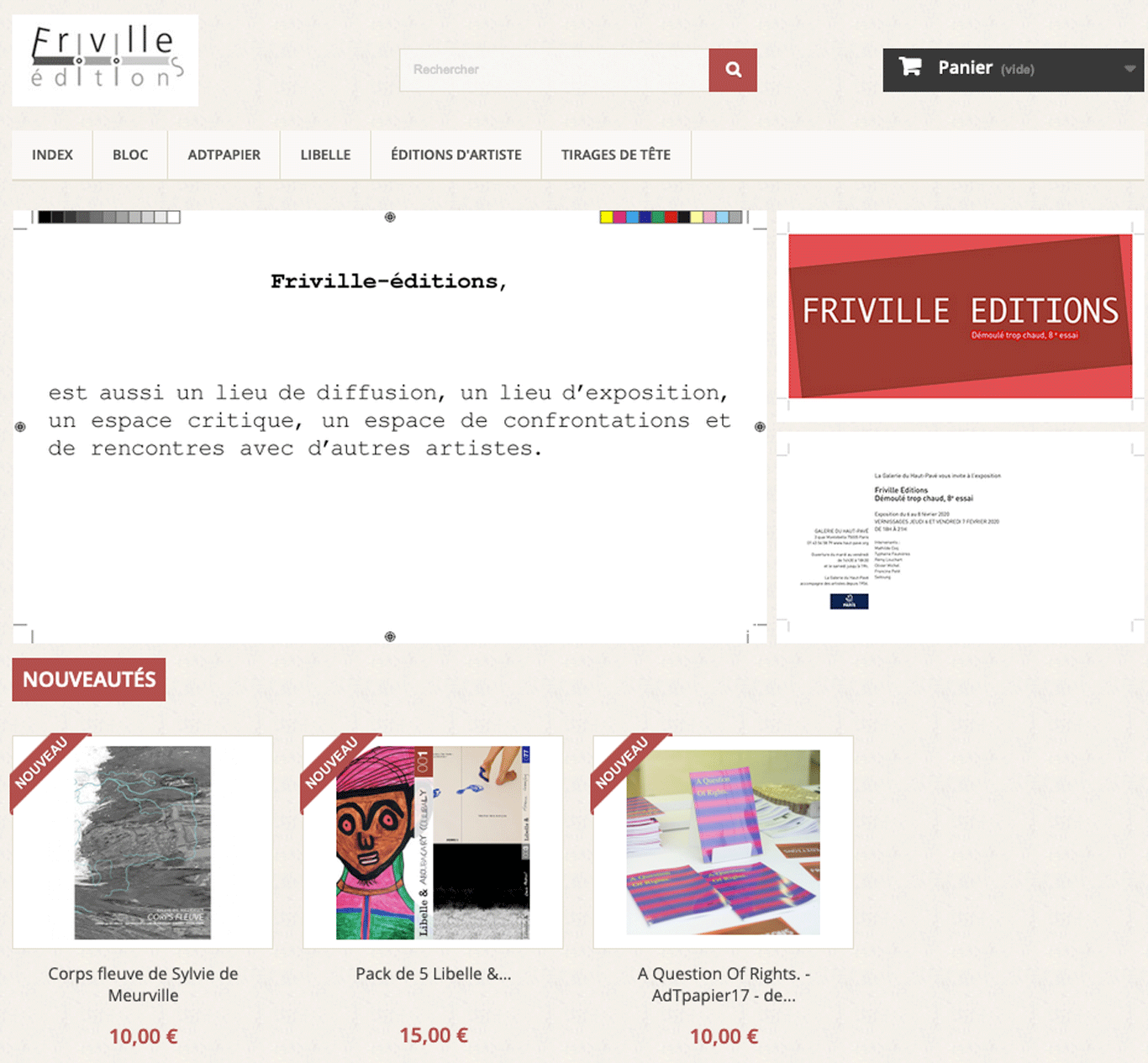 Achetez en ligne sur FrivillEshop.com